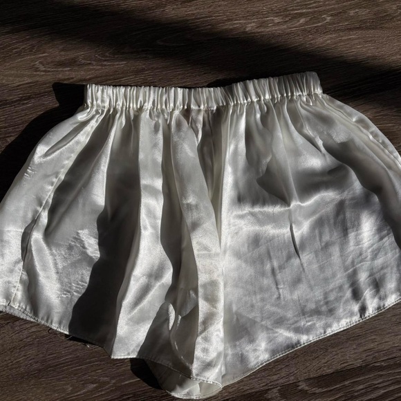 Victoria's Secret White Satin Shorts - Picture 3 of 5
